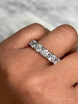Round Cut Natural Diamond Eternity Band. 7 Carats