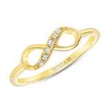 Round Diamond Infinity Pave Set Fashion Ring