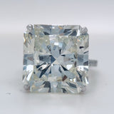 15 Carat Cushion Cut Natural Diamond Engagement Ring