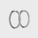 Diamond Eternity Hoop Earrings