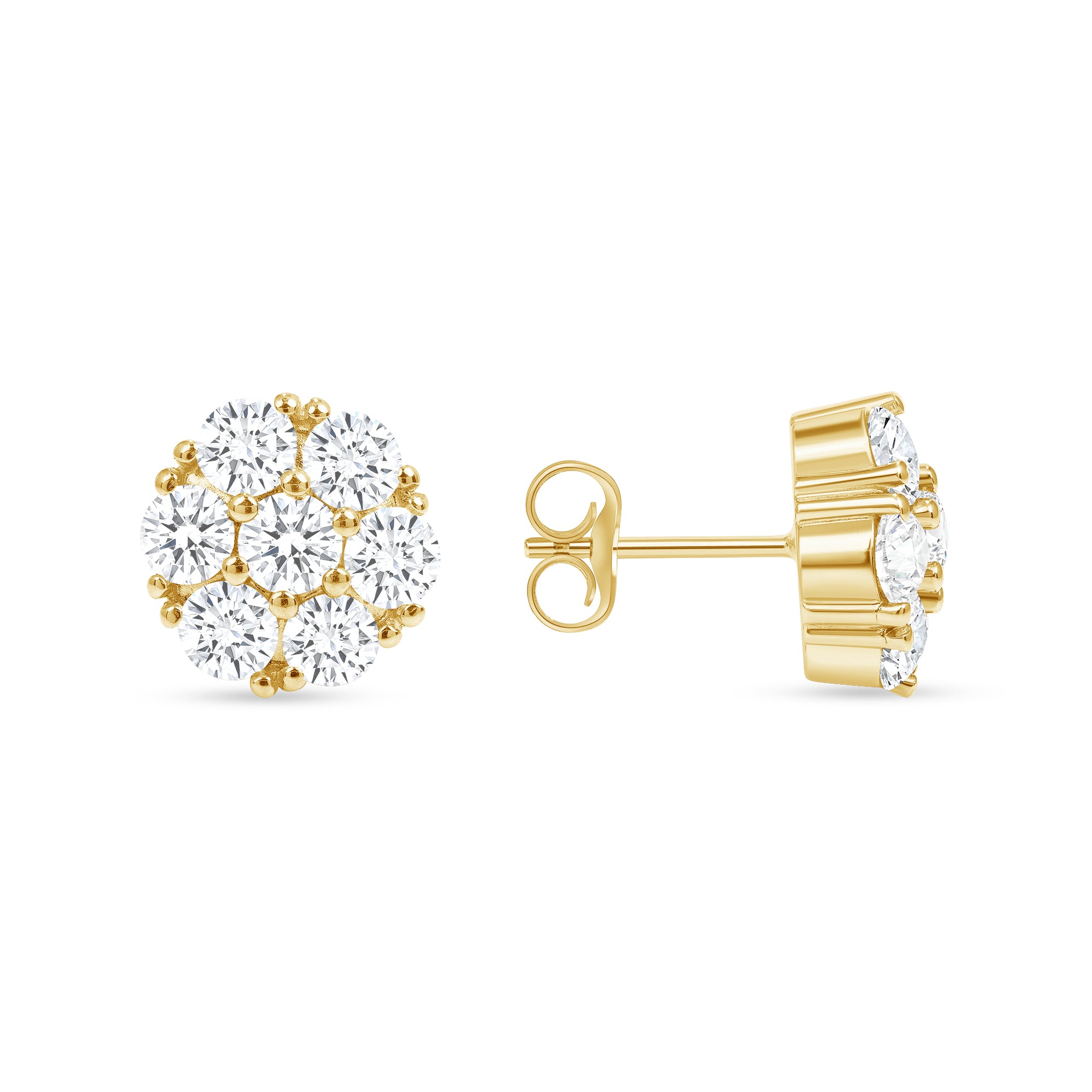 Diamond Screw Back Earrings – Gamzo & Co