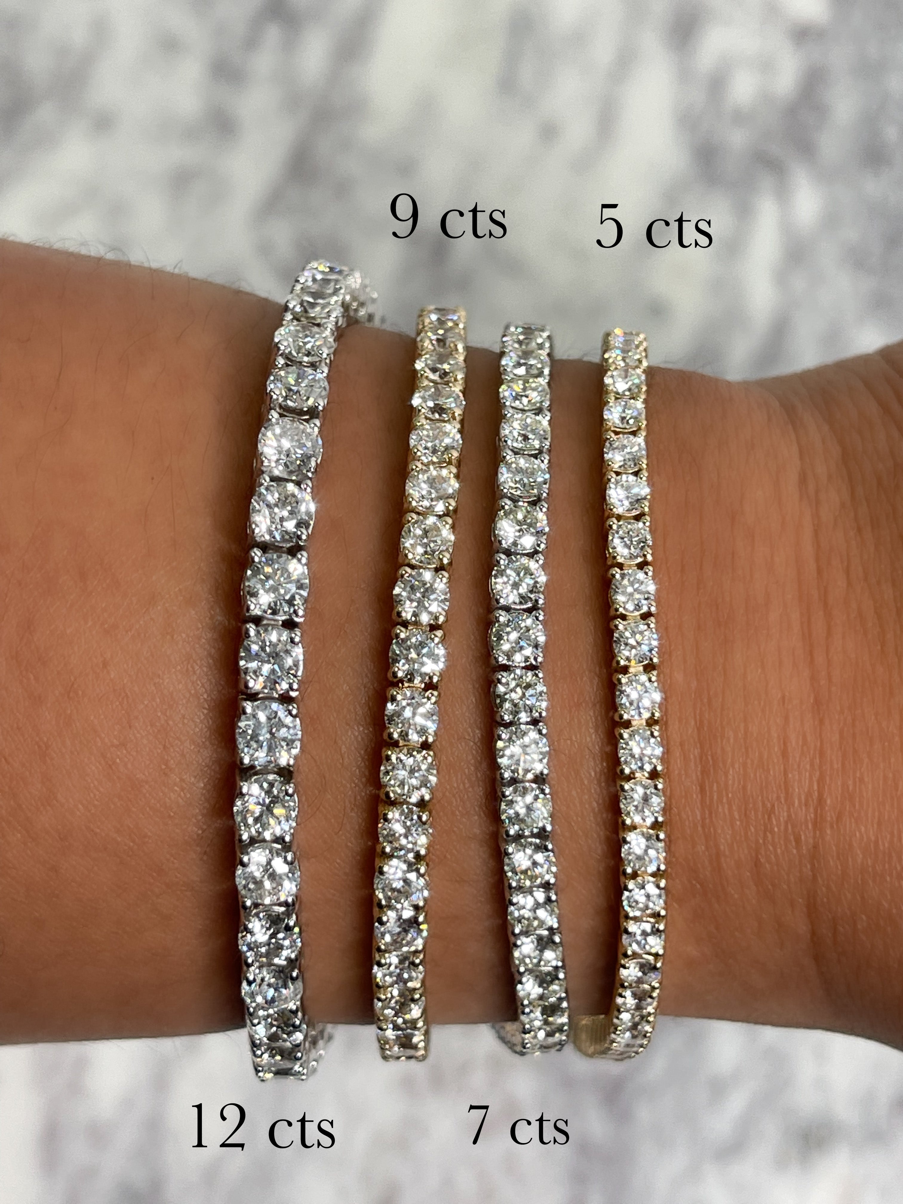 Diamond Tennis Bracelet - Natural Round Diamonds