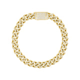 Miami Cuban Natural Diamond Bracelet, Iced Out Cuban, VS Clarity