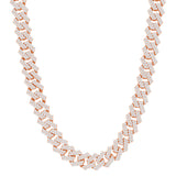 Diamond Miami Cuban Necklace - 14k Gold 15mm