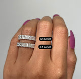 Radiant Cut Natural Diamond Eternity Band