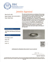 Oval Cut Natural Eternity Band. 2 Carat, 3 Carat, 4 Carat