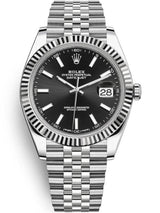 Rolex Datejust 41mm Fluted Bezel Black Index Dial Jubilee - 126334 - New 2025