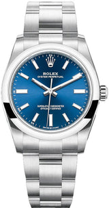 Rolex Oyster Perpetual 34mm Blue Dial - 124200 - New 2025