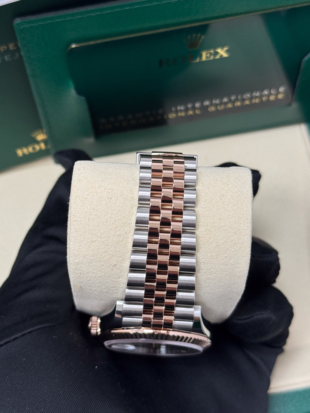 Rolex Datejust 36mm "Wimbledon" Two-Tone Everose Gold Dial Fluted Bezel Jubilee Bracelet 126231 – New 2025 / 2026