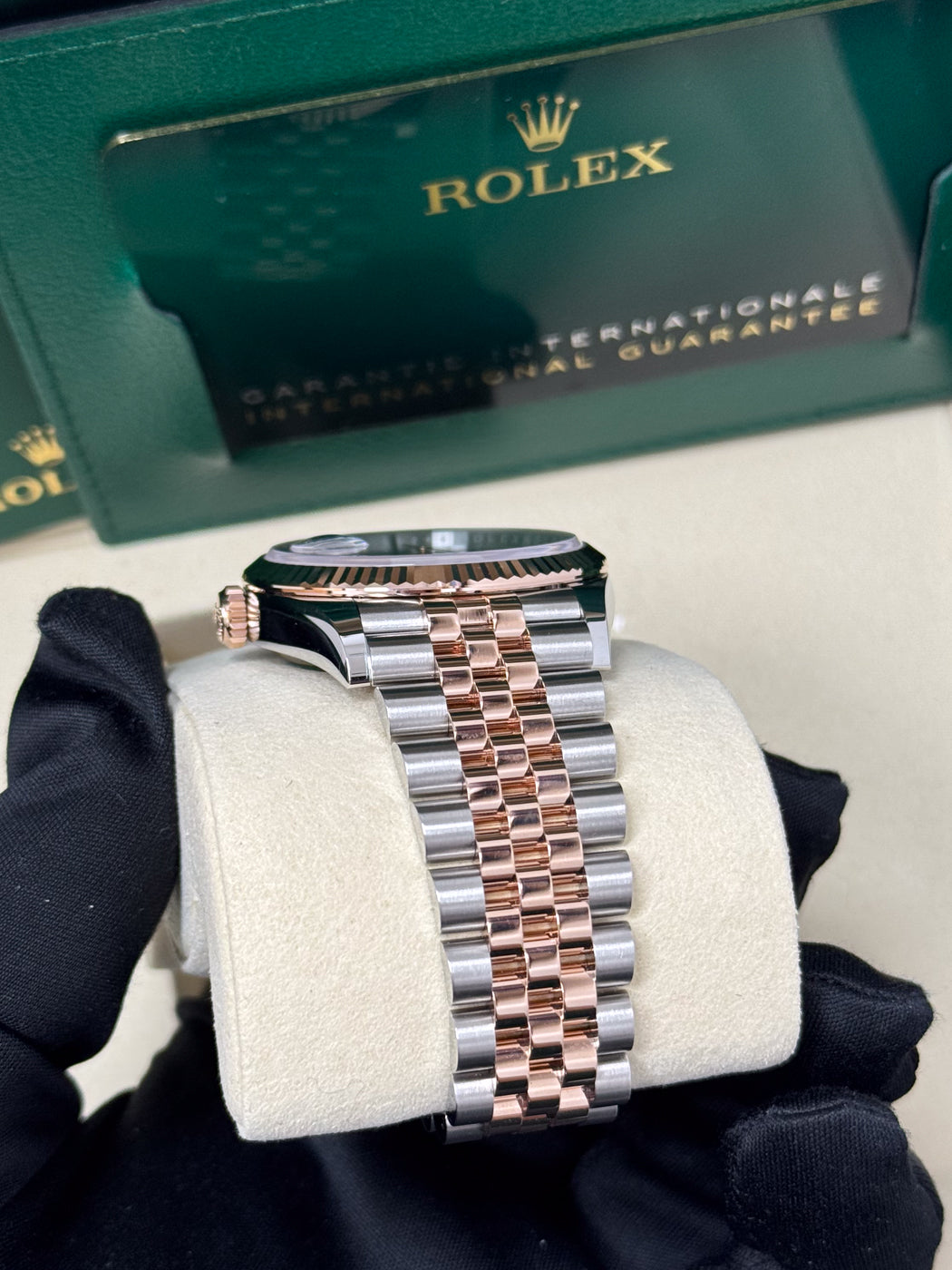 Rolex Datejust 36mm "Wimbledon" Two-Tone Everose Gold Dial Fluted Bezel Jubilee Bracelet 126231 – New 2025 / 2026