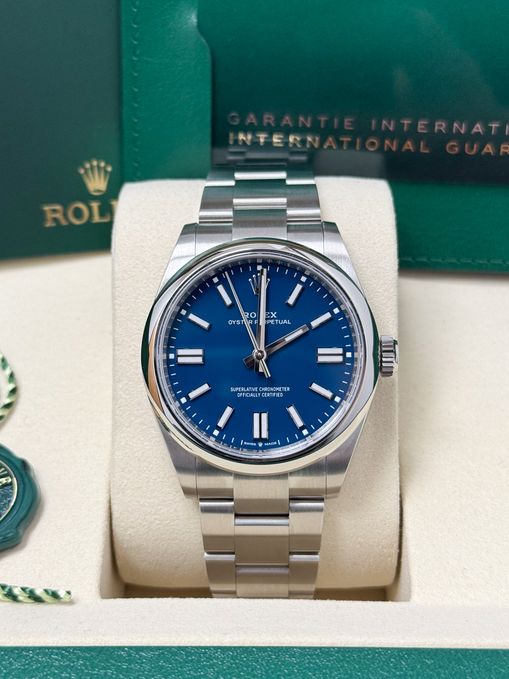 Rolex Oyster Perpetual 41mm Medium Blue Dial Oyster Bracelet – 134300 – New 2025 / 2026