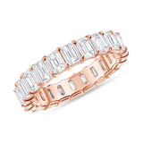 Emerald Cut Lab Grown Diamond - Full Eternity Band