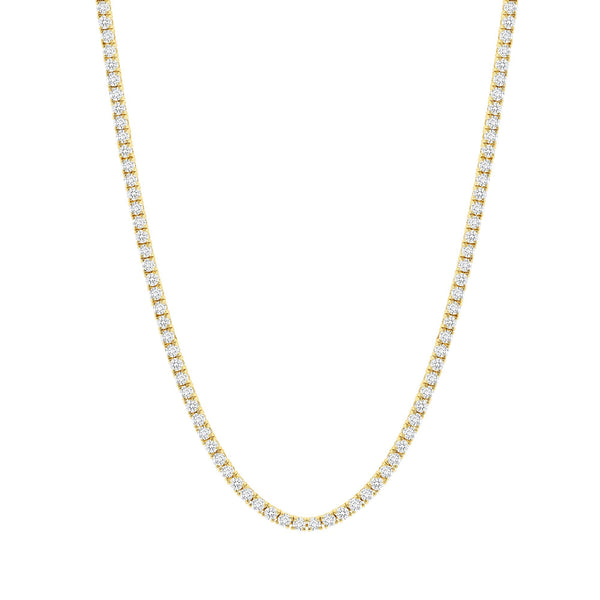 Classic Lab Grown Diamond Tennis Necklace - Round Cut Lab Grown Diamonds