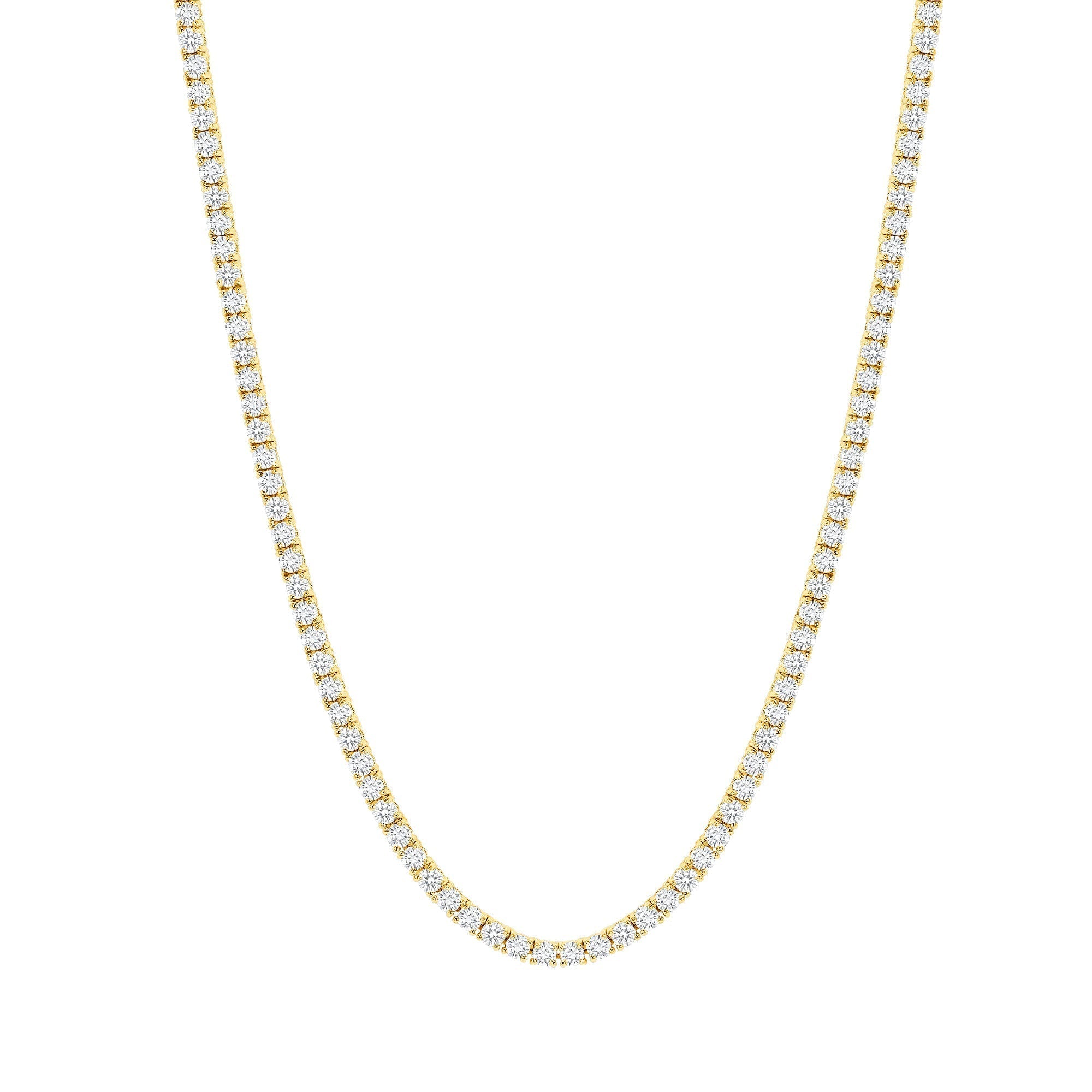 12 Carat Diamond Tennis Necklace - Round Diamonds