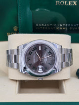 Rolex Datejust 41mm Smooth Bezel "Wimbledon" Dial Oyster - 126300 - New 2024