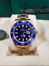 Rolex Submariner 41mm Yellow Gold Blue Dial Blue Bezel - 126618LB - New 2025