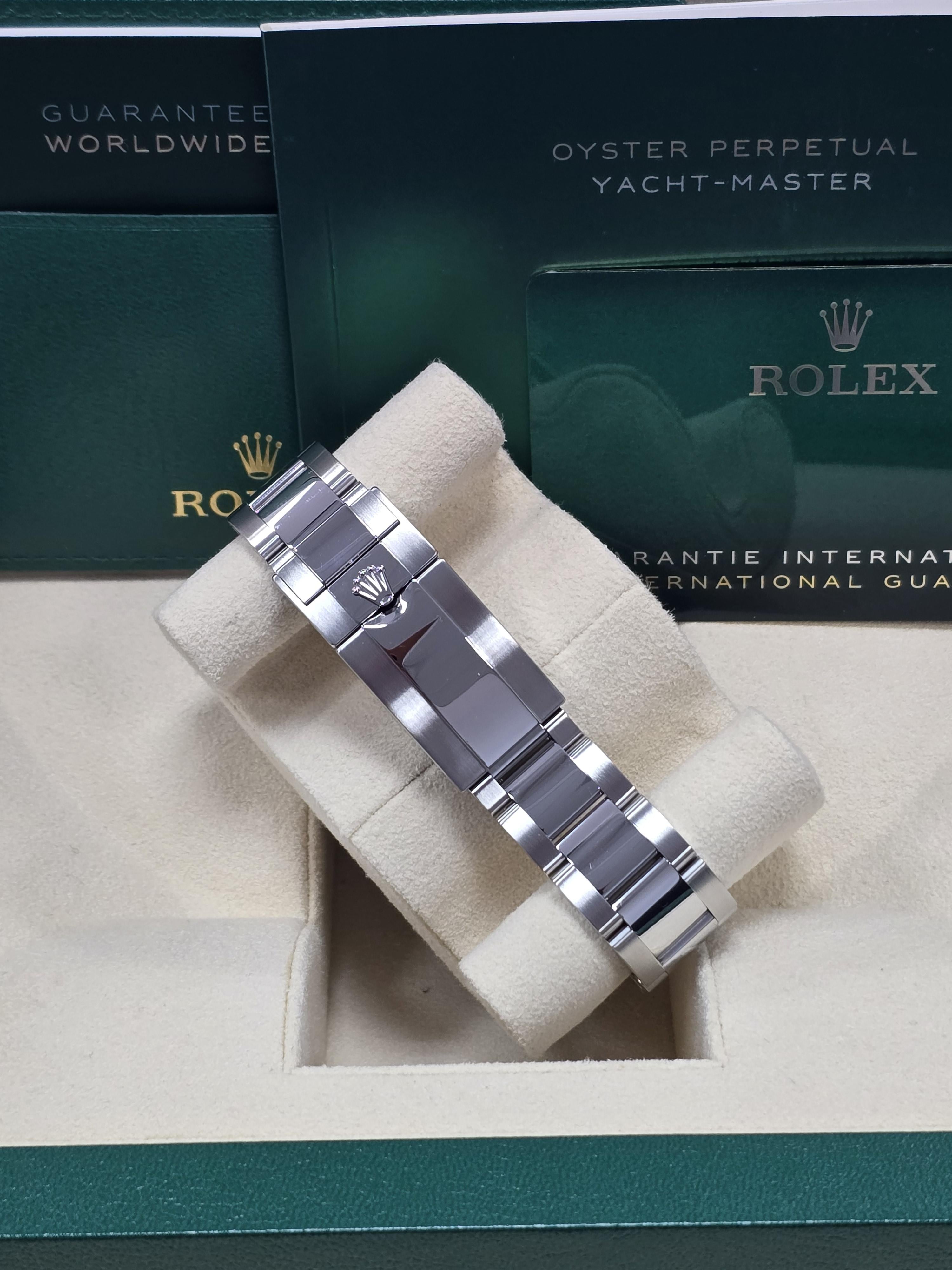 Rolex Yacht-Master 40mm Rhodium Dial Platinum Bezel Oyster Bracelet – 126622