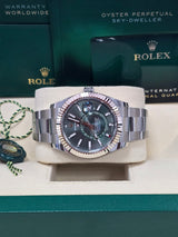 Rolex Sky-Dweller 42mm Stainless Steel Green Dial Oyster - 336934 - New 2024