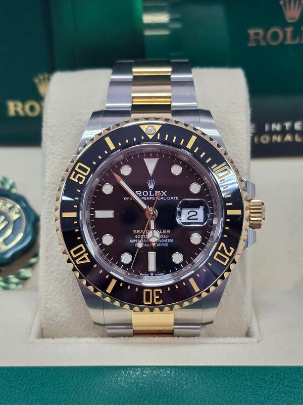 Rolex Sea-Dweller 43mm Two-Tone Yellow Gold Black Dial - 126603 - Brand New 2024