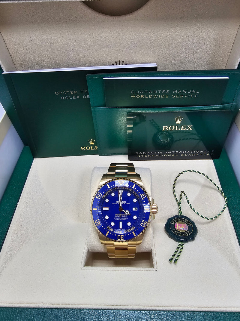 Rolex Deepsea 44mm Yellow Gold Blue Dial - 136668LB - Brand New 2024