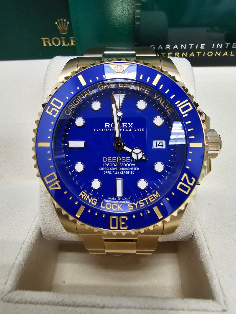 Rolex Deepsea 44mm Yellow Gold Blue Dial - 136668LB - Brand New 2024