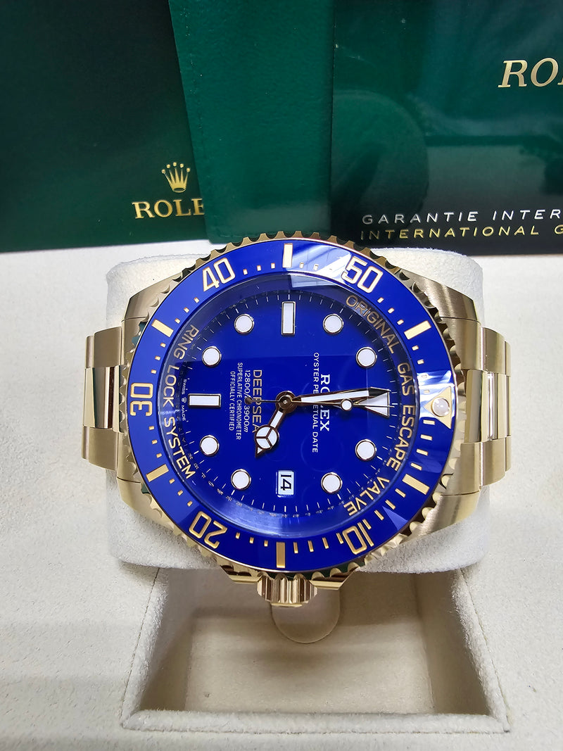 Rolex Deepsea 44mm Yellow Gold Blue Dial - 136668LB - New 2025