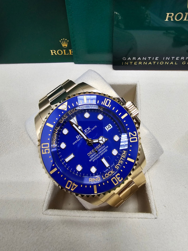 Rolex Deepsea 44mm Yellow Gold Blue Dial - 136668LB - New 2025