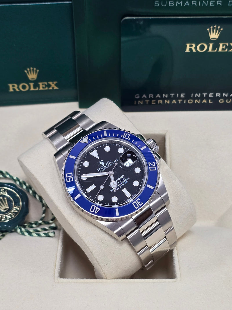 Rolex Submariner 41mm White Gold Black Dial Blue Bezel "Cookie Monster" - 126619LB - Brand New 2024