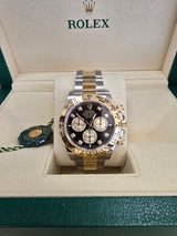 Rolex Cosmograph Daytona 40mm Two-Tone Yellow Gold Black Diamond Dial - 126503 - Brand New 2024