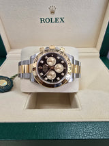 Rolex Cosmograph Daytona 40mm Two-Tone Yellow Gold Black Diamond Dial - 126503 - New 2025