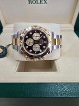 Rolex Cosmograph Daytona 40mm Two-Tone Yellow Gold Black Diamond Dial - 126503 - New 2025