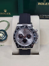 Rolex Cosmograph Daytona 40mm White Gold Grey "Ghost" Dial Oysterflex - 126519LN - New 2024