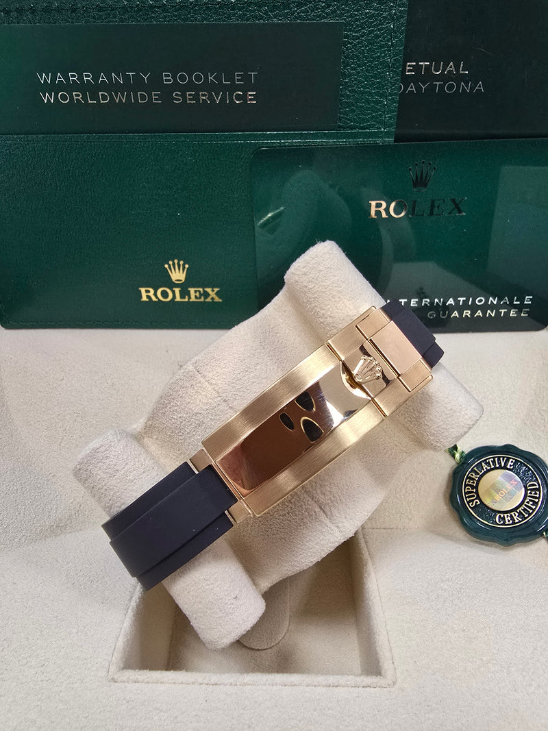 Rolex Cosmograph Daytona 40mm Yellow Gold Ceramic Bezel Champagne and Black "YML/Pikachu" Dial Oysterflex - 126518LN - New 2024