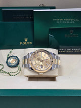 Rolex Sky-Dweller 42mm Two-Tone Yellow Gold Champagne Dial Jubilee - 336933 - New 2024