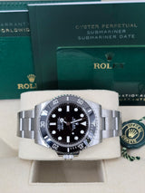 Rolex Submariner 41mm No Date Stainless Steel Black Dial Black Bezel  - 124060  - New 2025