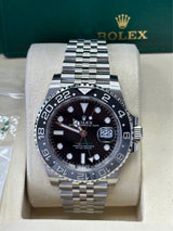 Rolex GMT-Master II 40mm Black Dial Black Bezel Jubilee "Bruce Wayne" - 126710GRNR - New 2025