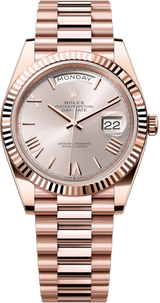 Rolex Day-Date "President" 40mm Everose Gold Sundust Roman Dial - 228235 - New 2024