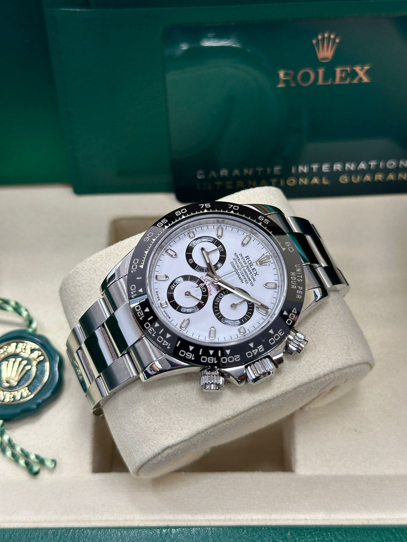 Rolex Cosmograph Daytona 40mm Ceramic Bezel White "Panda" Dial - 126500LN - New 2025