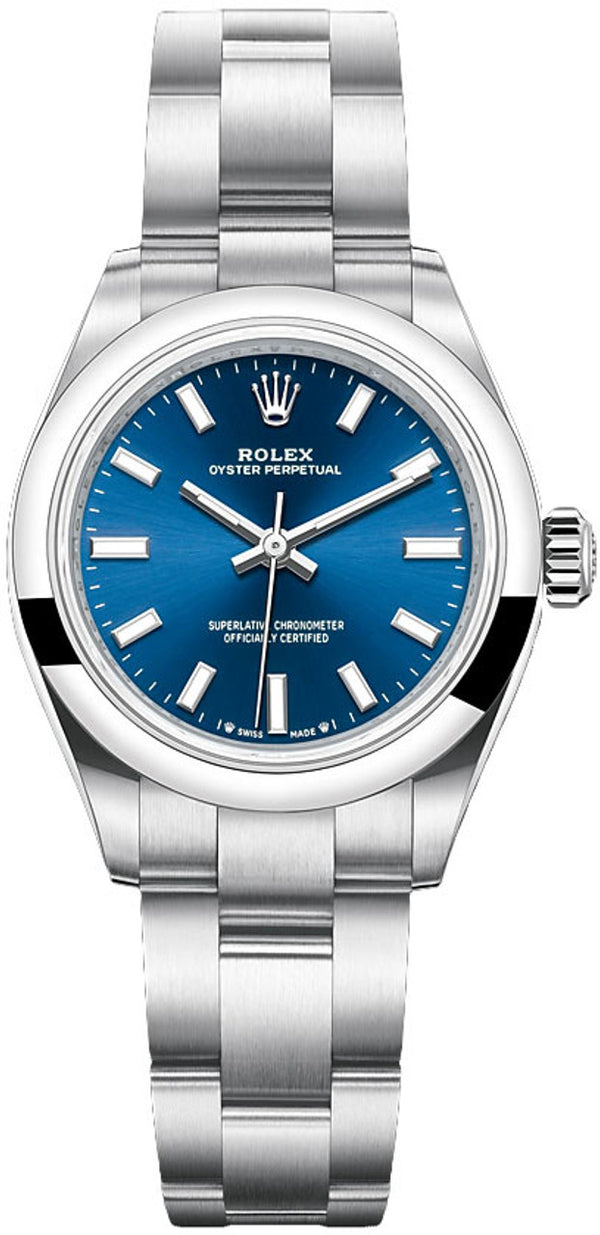 Rolex Oyster Perpetual 28mm Blue Dial - 276200 - Brand New 2024