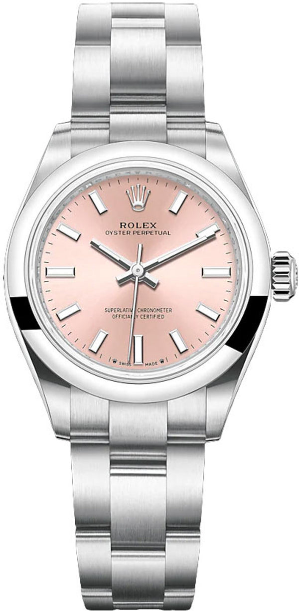 Rolex Oyster Perpetual 28mm Pink Dial - 276200 - Brand New 2024