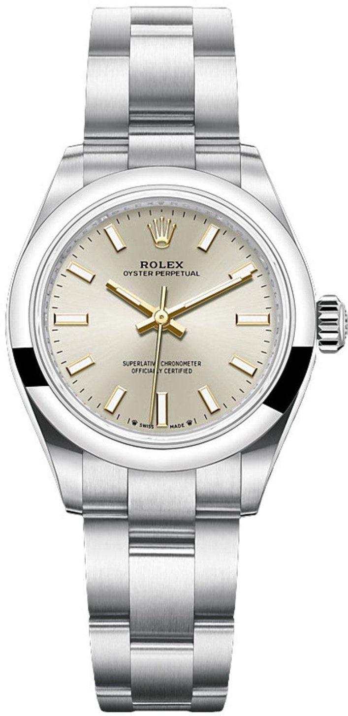 Rolex Oyster Perpetual 28mm Silver Dial Oyster Bracelet – 276200 – New 2025
