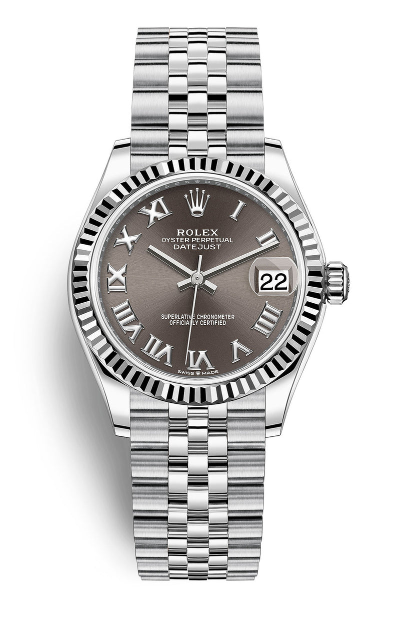 Rolex Datejust 31mm, Grey Roman Dial Jubilee - 278274 Brand New 2023