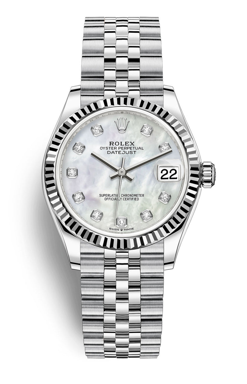 Rolex Datejust 31 Womens Mother of Pearl Diamond Dial Jubilee - 278274 - Brand New 2023