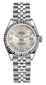 Rolex Lady Datejust 28mm Silver Roman Dial Jubilee - 279174 - Brand New 2023