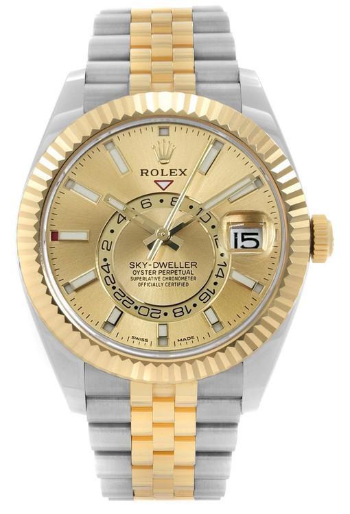 Rolex Sky-Dweller Two-tone 42mm Champagne Dial Jubilee - 326933 - 2023