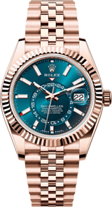 Rolex Sky-Dweller 42mm Rose Gold Blue Dial Jubilee - 336935  - New 2025