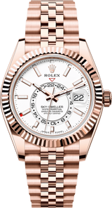 Rolex Sky-Dweller 42mm Rose Gold White Dial Jubilee - 336935 - New 2025