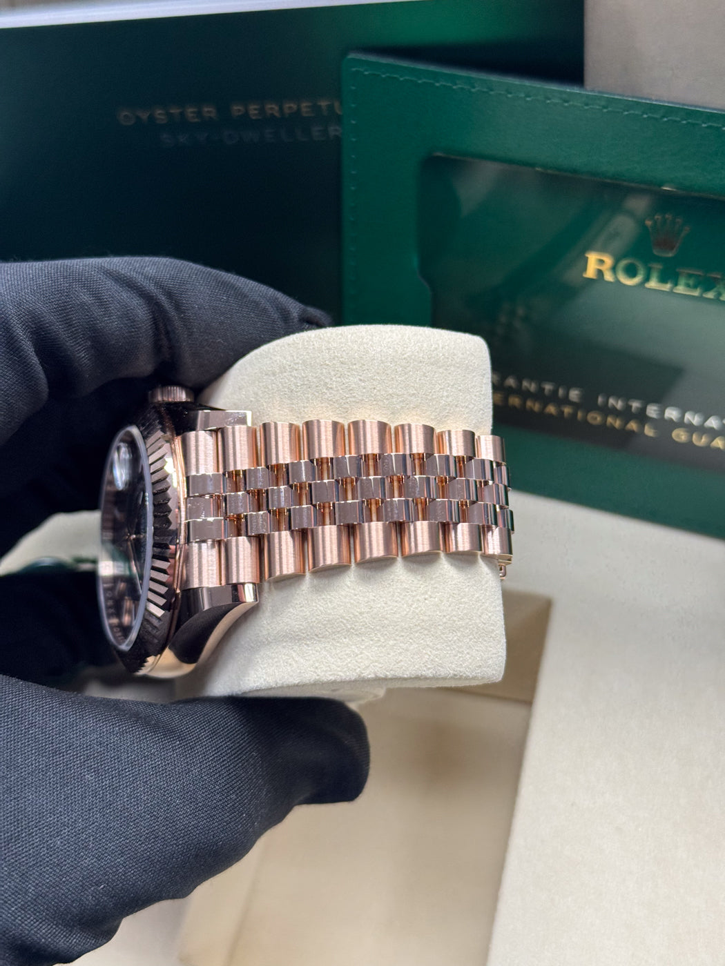 Rolex Sky-Dweller 42mm Rose Gold Chocolate Dial Jubilee Bracelet 336935 – New 2025 / 2026