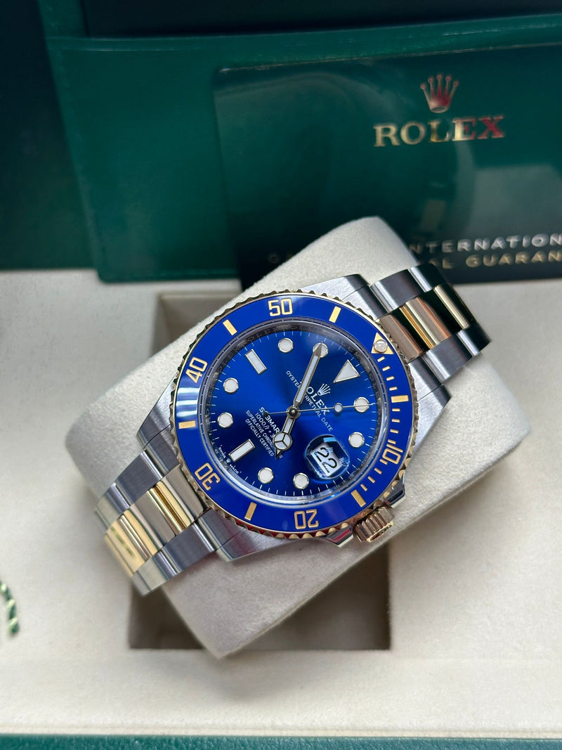 Rolex Submariner 41mm Two-Tone Yellow Gold Blue Dial Blue Bezel "Bluesy" - 126613LB - New 2025