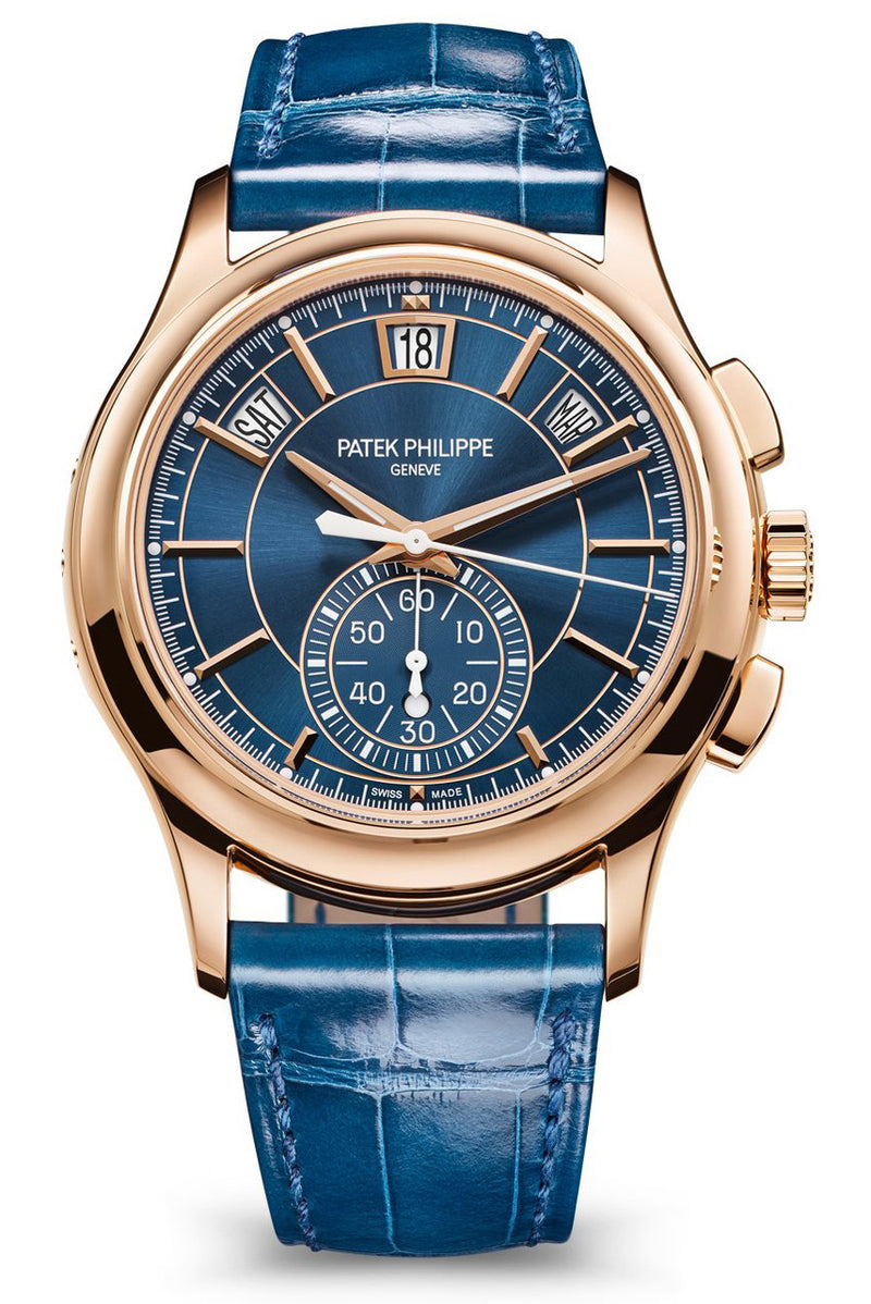 Patek Philippe Complications Annual Calendar Rose Gold Blue Dial 5905R-001 - New 2024